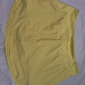 Yellow Mini Tennis Skirt
